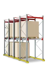 Набивной стеллаж 1200x3200x2200 мм (ДхГхВ). Ярусы: пол +1
